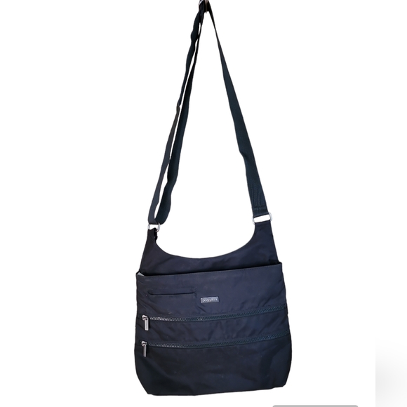 Baggallini Handbags - Baggallini Cross Body Bag, Nylon, Deep Gray
